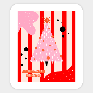 Special fun and playful Christmas greeting card Sticker